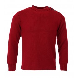 Pull marin national mixte - Rouge