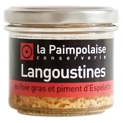 Langoustine au foie gras et piment d'espelette