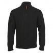 Pull irlandais col camionneur - Gris foncé