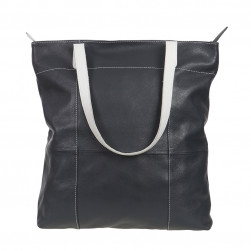 Sac à anse Riviera en cuir pleine fleur