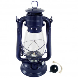 Lampe tempête bleue