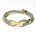 Bracelet mixte en cordage or