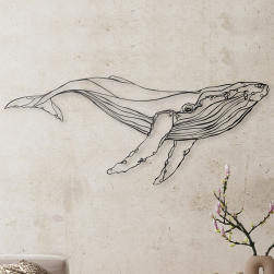 Décoration mural baleine petit format