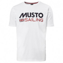 Tee-shirt logo Musto homme - blanc