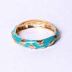 Bracelet éventail coquillage turquoise