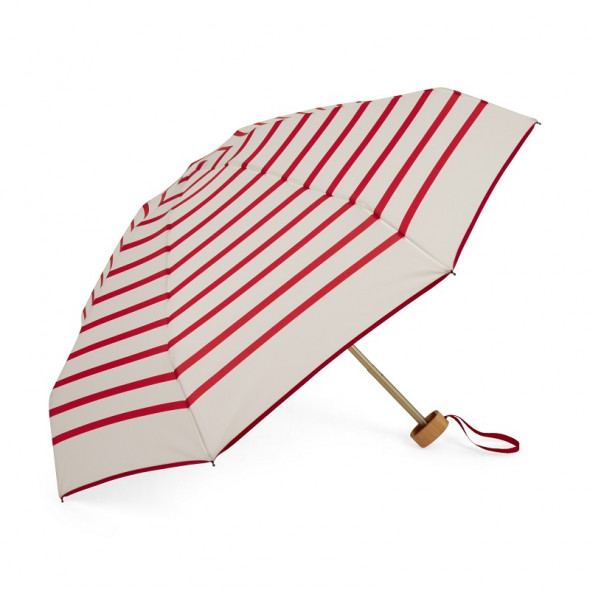 Parapluie marinière blanc et rouge
