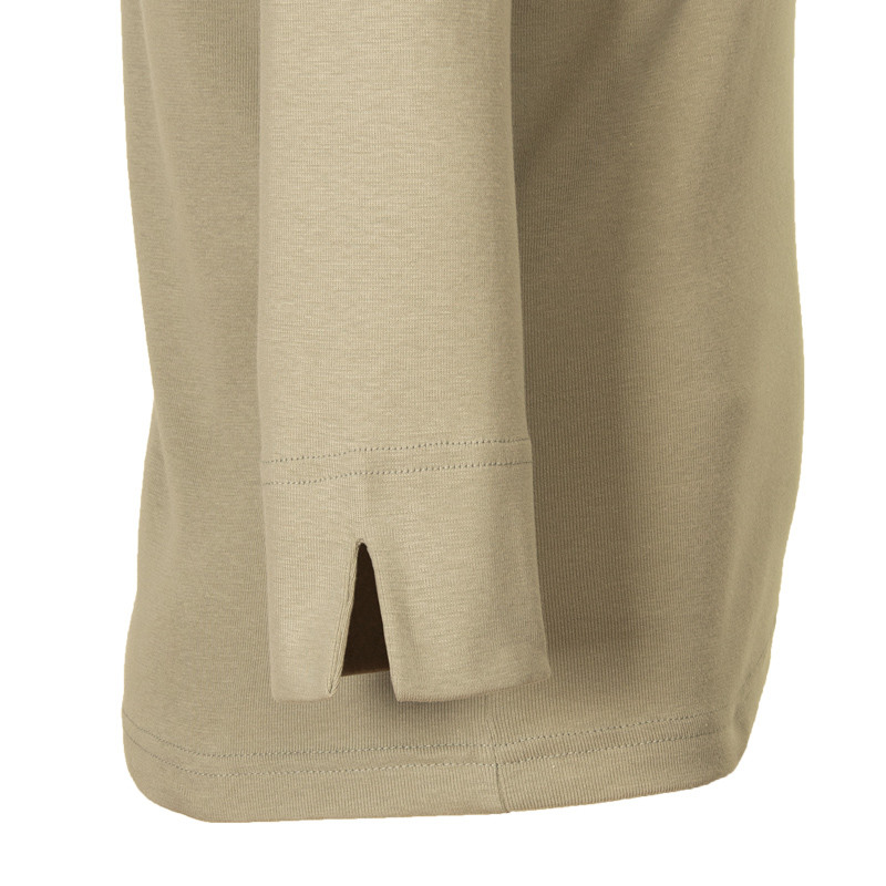 Tee-shirt  manches 3/4 coton léger coraux kaki