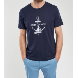 Tee-shirt sérigraphie Lever l'ancre