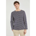Marinière rayée Loctudy homme marine/écru