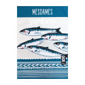 Torchon "Mesdames sardines" - 69x50cm