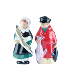 Duo de figurines bretonnes fait main - Couple Belle-Ile