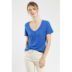 T-shirt Clarys femme - Bleu