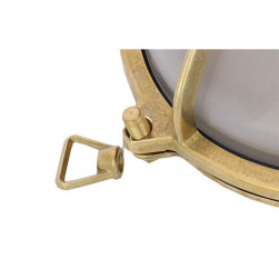 Applique extérieure ovale laiton poli