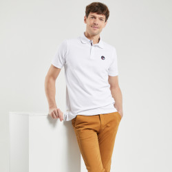 Polo jersey piqué Gotney blanc