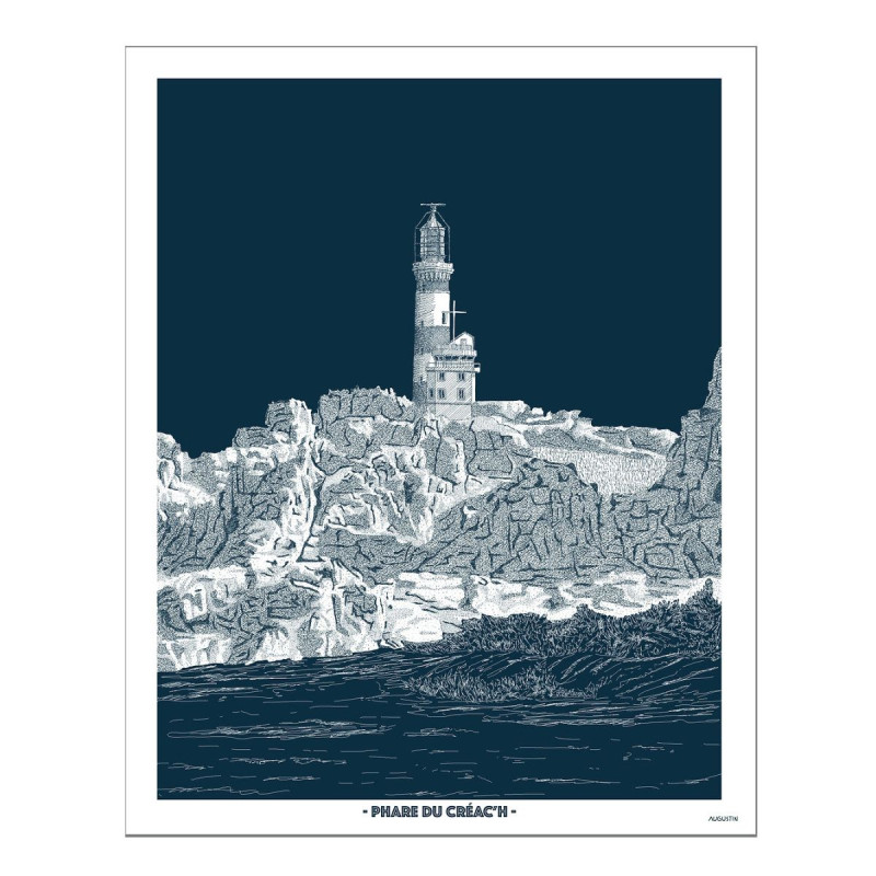 Affiche phare du Créac'h Affiche phare du Créac'h