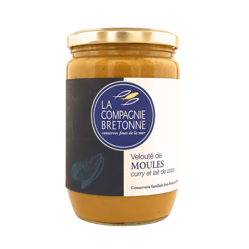 Velouté de moules, curry et lait de coco Velouté de moules, curry et lait de coco