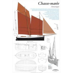 Plan de modélisme Armorique, chasse-marée