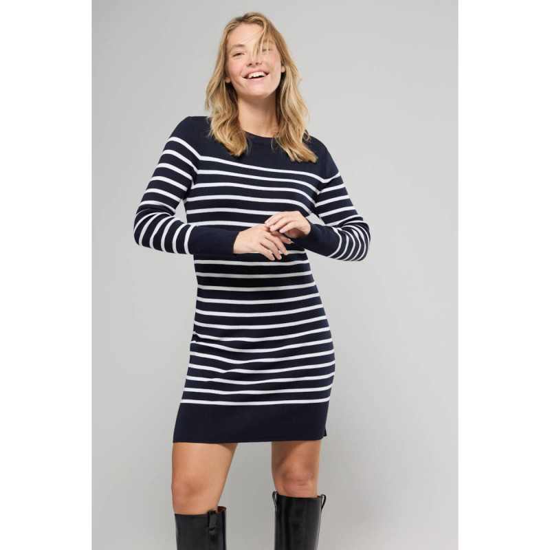Robe rayée - Laine Mérinos Robe rayée - Laine Mérinos