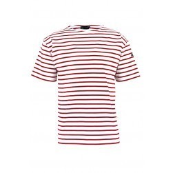 Marinière mixte Théviec - blanc/rouge